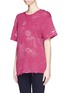 Front View - Click To Enlarge - IRO - 'Aetane' distressed French terry T-shirt