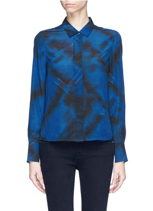 Main View - Click To Enlarge - IRO - 'Ondine' paint print silk chiffon shirt