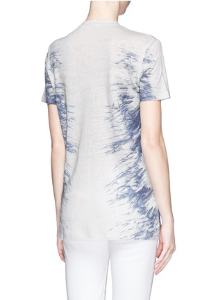 Back View - Click To Enlarge - IRO - 'Gella' tie dye print linen T-shirt