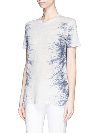 Front View - Click To Enlarge - IRO - 'Gella' tie dye print linen T-shirt