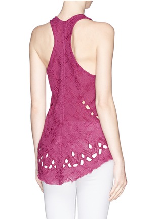 Back View - Click To Enlarge - IRO - 'Dolly' racer back gauze tank top