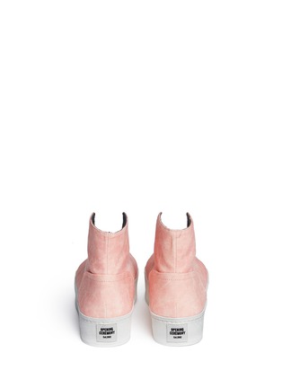 Back View - Click To Enlarge - OPENING CEREMONY - Open high top flatform sneakers