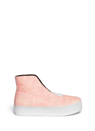 Main View - Click To Enlarge - OPENING CEREMONY - Open high top flatform sneakers