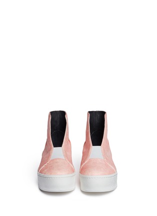 Figure View - Click To Enlarge - OPENING CEREMONY - Open high top flatform sneakers