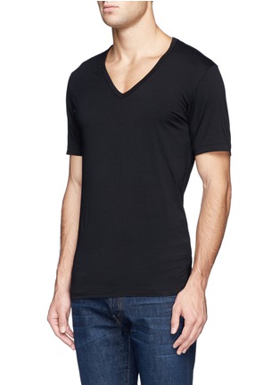 Front View - Click To Enlarge - ZIMMERLI - '172 Pure Comfort' jersey undershirt