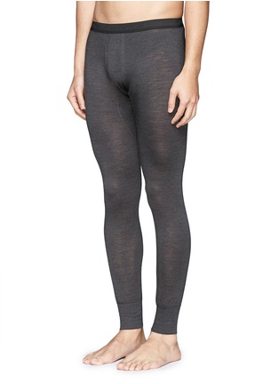 Figure View - Click To Enlarge - ZIMMERLI - '710 Wool & Silk' jersey long johns