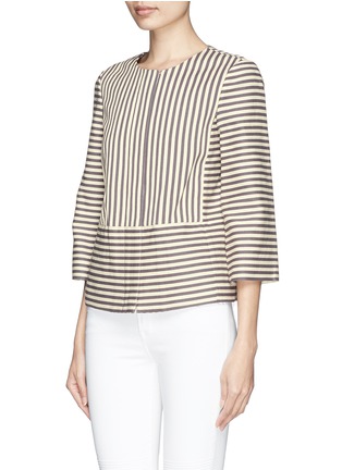 Front View - Click To Enlarge - TORY BURCH - 'Rene' sailing stripe jacket