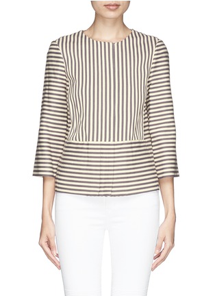 Main View - Click To Enlarge - TORY BURCH - 'Rene' sailing stripe jacket