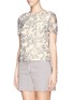 Front View - Click To Enlarge - TORY BURCH - 'Ian' guipure lace blouse