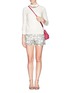 Figure View - Click To Enlarge - TORY BURCH - 'Kammy' guipure lace shorts