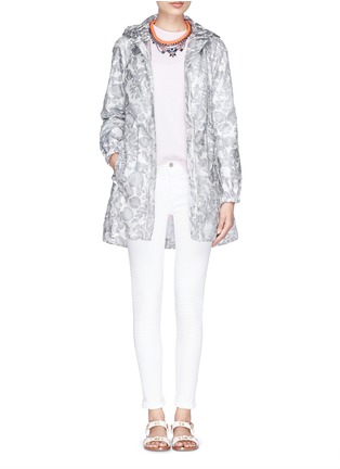 Figure View - Click To Enlarge - TORY BURCH - 'Shirley' floral print coated jacket