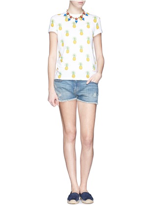 Figure View - Click To Enlarge - TORY BURCH - 'Cathy' pineapple print T-shirt