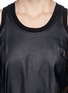 Detail View - Click To Enlarge - HELMUT LANG - 'Tilt' leather panel jersey tank top