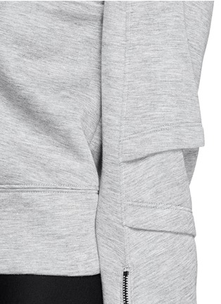 Detail View - Click To Enlarge - HELMUT LANG - Sponge fleece zip sweatshirt