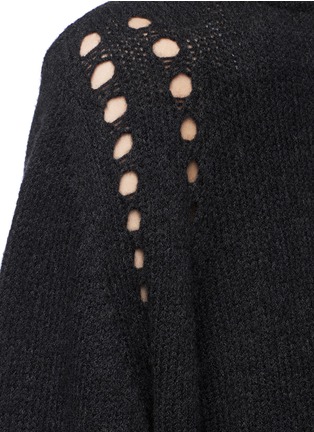 Detail View - Click To Enlarge - HELMUT LANG - Wool-camel hair knit sweater