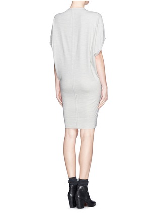 Back View - Click To Enlarge - HELMUT LANG - 'Sonar' oversize wool jersey sweater dress