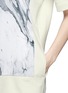 Detail View - Click To Enlarge - HELMUT LANG - 'Hydra' marble print panel sweatshirt dress