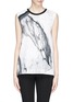 Main View - Click To Enlarge - HELMUT LANG - 'Hydra' marble print crepe tank top