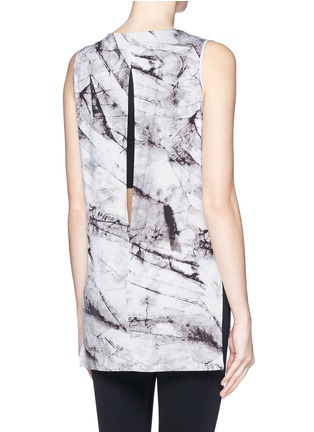 Back View - Click To Enlarge - HELMUT LANG - 'Terrene' layer jersey top