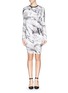 Main View - Click To Enlarge - HELMUT LANG - 'Terrene' marble print batwing dress
