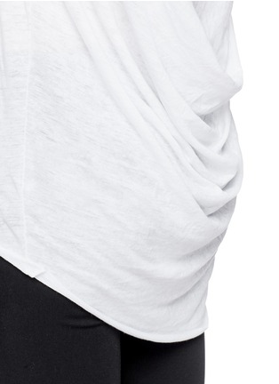 Detail View - Click To Enlarge - HELMUT LANG - Drape back burnout jersey T-shirt