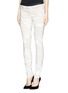 Front View - Click To Enlarge - HELMUT LANG - Paint streak stretch jeggings
