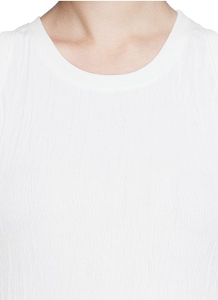 Detail View - Click To Enlarge - HELMUT LANG - Crinkle effect ribbed tank top