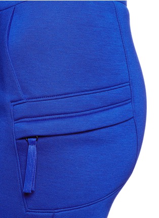Detail View - Click To Enlarge - HELMUT LANG - Sponge fleece drawstring mini skirt