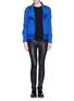 Figure View - Click To Enlarge - HELMUT LANG - 'Crossover blouson' scuba jersey jacket