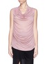 Main View - Click To Enlarge - HELMUT LANG - Cowl neck ruche jersey top