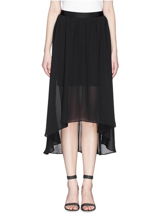 Main View - Click To Enlarge - ALICE & OLIVIA - Semi sheer crepe skirt