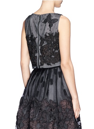 Back View - Click To Enlarge - ALICE & OLIVIA - 'Anna' butterfly lace tank top