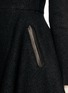 Detail View - Click To Enlarge - ALICE & OLIVIA - 'Mary' lamb leather trim wool coat