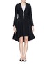 Main View - Click To Enlarge - ALICE & OLIVIA - 'Mary' lamb leather trim wool coat