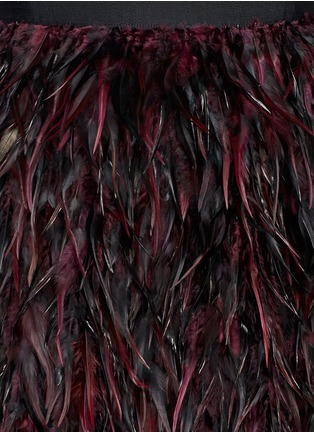 Detail View - Click To Enlarge - ALICE & OLIVIA - 'Cina' feather skirt