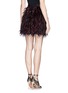 Back View - Click To Enlarge - ALICE & OLIVIA - 'Cina' feather skirt