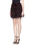 Front View - Click To Enlarge - ALICE & OLIVIA - 'Cina' feather skirt