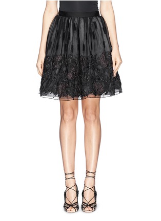 Main View - Click To Enlarge - ALICE & OLIVIA - 'Pia' butterfly sequin pouf skirt