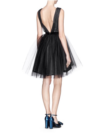 Figure View - Click To Enlarge - ALICE & OLIVIA - 'Princess' tulle overlay organza dress