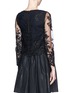 Back View - Click To Enlarge - ALICE & OLIVIA - 'Ava' sequin floral lace cropped top