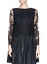 Main View - Click To Enlarge - ALICE & OLIVIA - 'Ava' sequin floral lace cropped top
