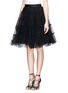 Front View - Click To Enlarge - ALICE & OLIVIA - 'Darcy' tiered tulle skirt