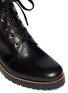 Detail View - Click To Enlarge - SERGIO ROSSI - Detachable cuff leather combat boots
