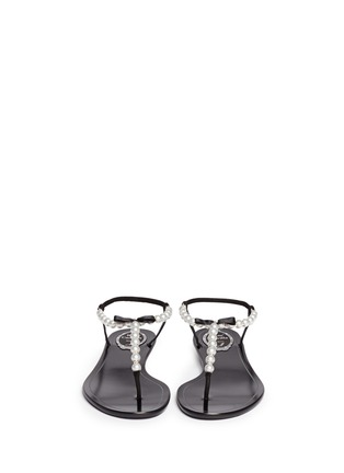 Figure View - Click To Enlarge - RENÉ CAOVILLA - Pearl embellished flat sandals