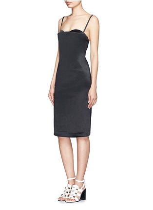 Figure View - Click To Enlarge - ACNE STUDIOS - Thelma satin bustier dress