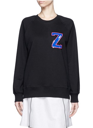 Main View - Click To Enlarge - MARKUS LUPFER - College letter sequin sweatshirt
