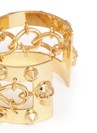 Detail View - Click To Enlarge - ALEXANDER MCQUEEN - Chain studs cuff