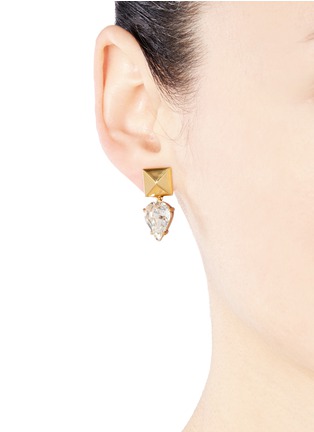 Figure View - Click To Enlarge - J.CREW - Stud and crystal earrings