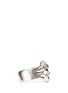 Detail View - Click To Enlarge - ALEXANDER MCQUEEN - Twin skull stud ring