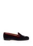 Main View - Click To Enlarge - STUBBS & WOOTTON - Anchor velvet slip-ons